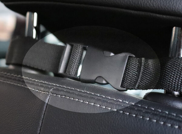 Waterproof Dog Car Seat Hammock with Mesh View & Pocket – Back Seat Protector for Pet Travel