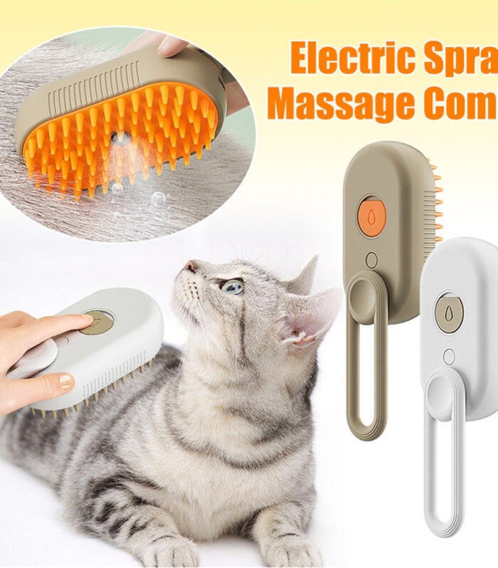 Cat Steam Brush Steamy Dog Brush 3 In 1 Electric Spray Cat Hair Brushes For Massage Pet Grooming Comb Hair Removal Combs Pet Products