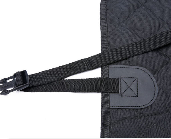Waterproof Dog Car Seat Hammock with Mesh View & Pocket – Back Seat Protector for Pet Travel