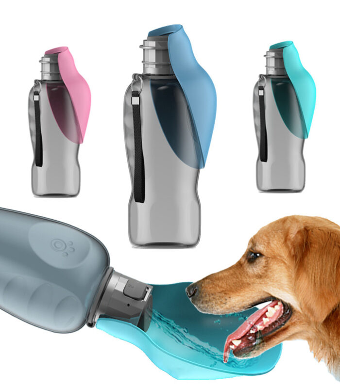 800ml Dogs Water Bottle Portable High Capacity Leakproof Pet Foldable Drinking Bowl Golden Retriever Outdoor Walking Supplies Pet Products