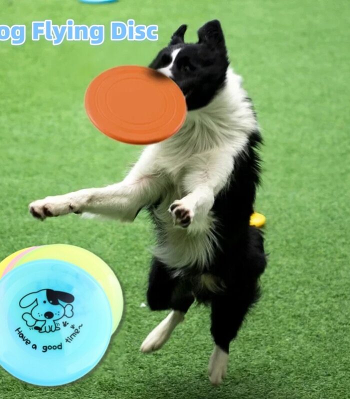 Silicone Flying Saucer Funny Pets Dog Cat Toy Dog Game Flying Discs Resistant Chew Puppy Training Interactive Pet Supplies