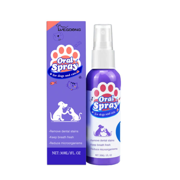 Dogs And Cats Teeth Cleaning Spray Tooth Stain Removal Bad Breath Fresh Breath