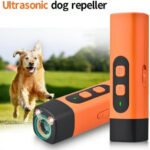 Pet Dog Repeller Ultrasonic Dog Training Device Rechargeable Anti Dog Bark Deterrent Device With LED Flashlight Pets Supplies